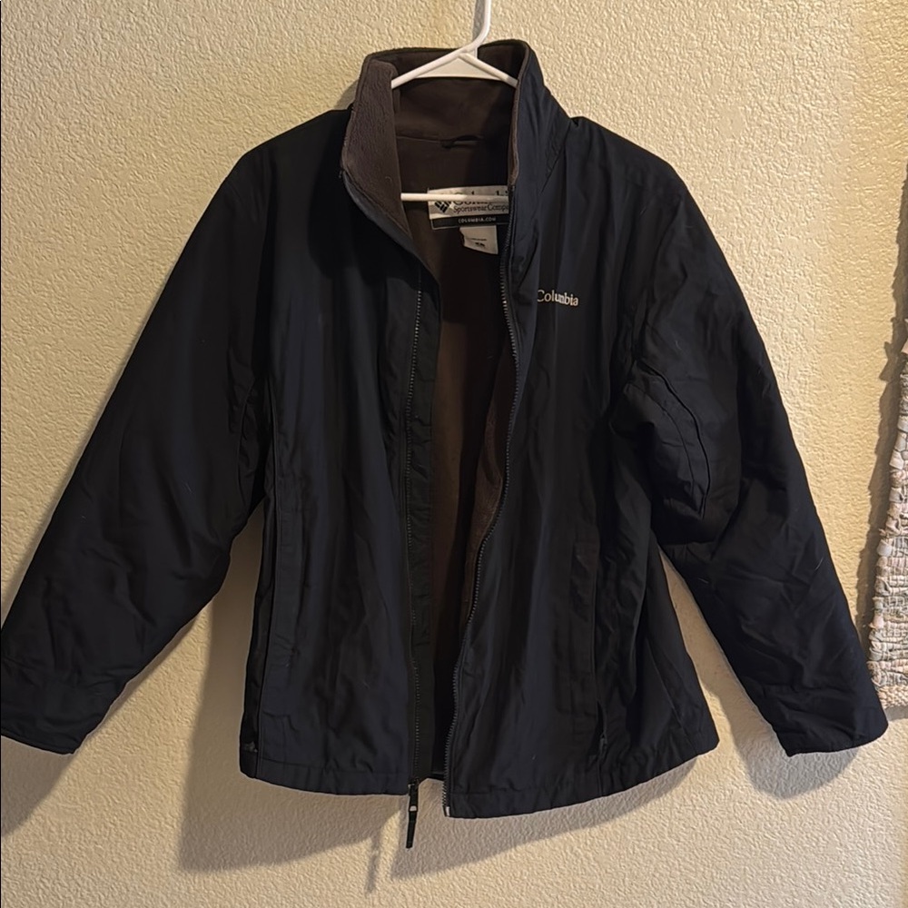 Columbia Black Full-Zip Jacket